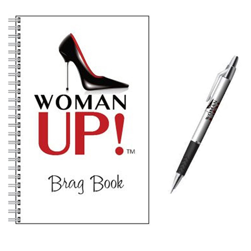 WOMAN UP! Brag Book & Pen