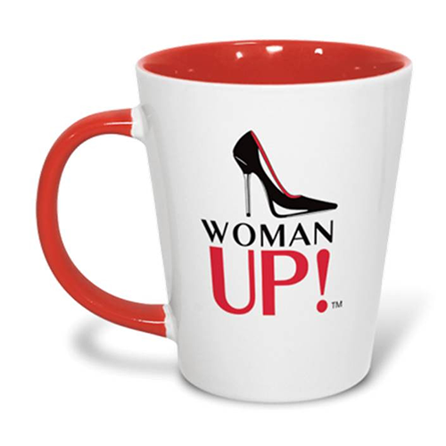 WOMAN UP! Latte Mugs